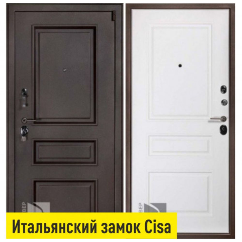 Фото  Уличная входная дверь райтвер прадо муар шоко Cisa - купить