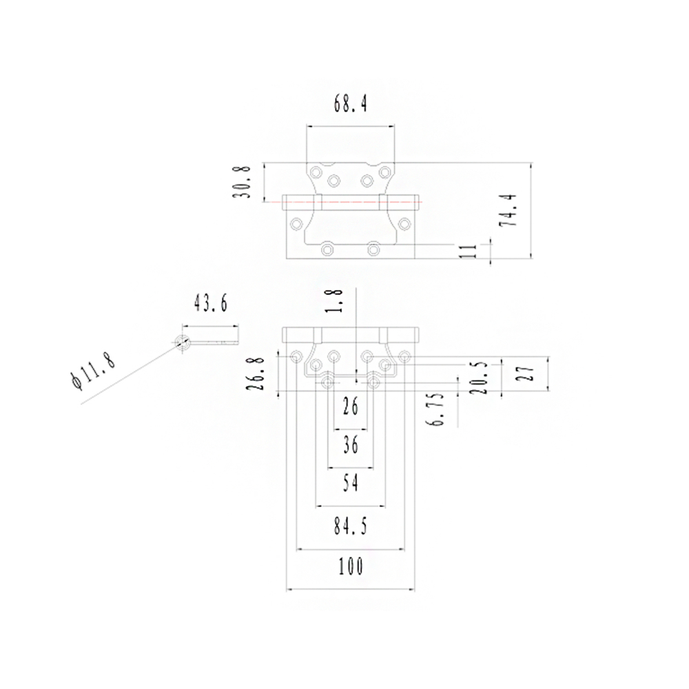  Петля ФЗ E-2BB-100 CP (полированный хром) 2