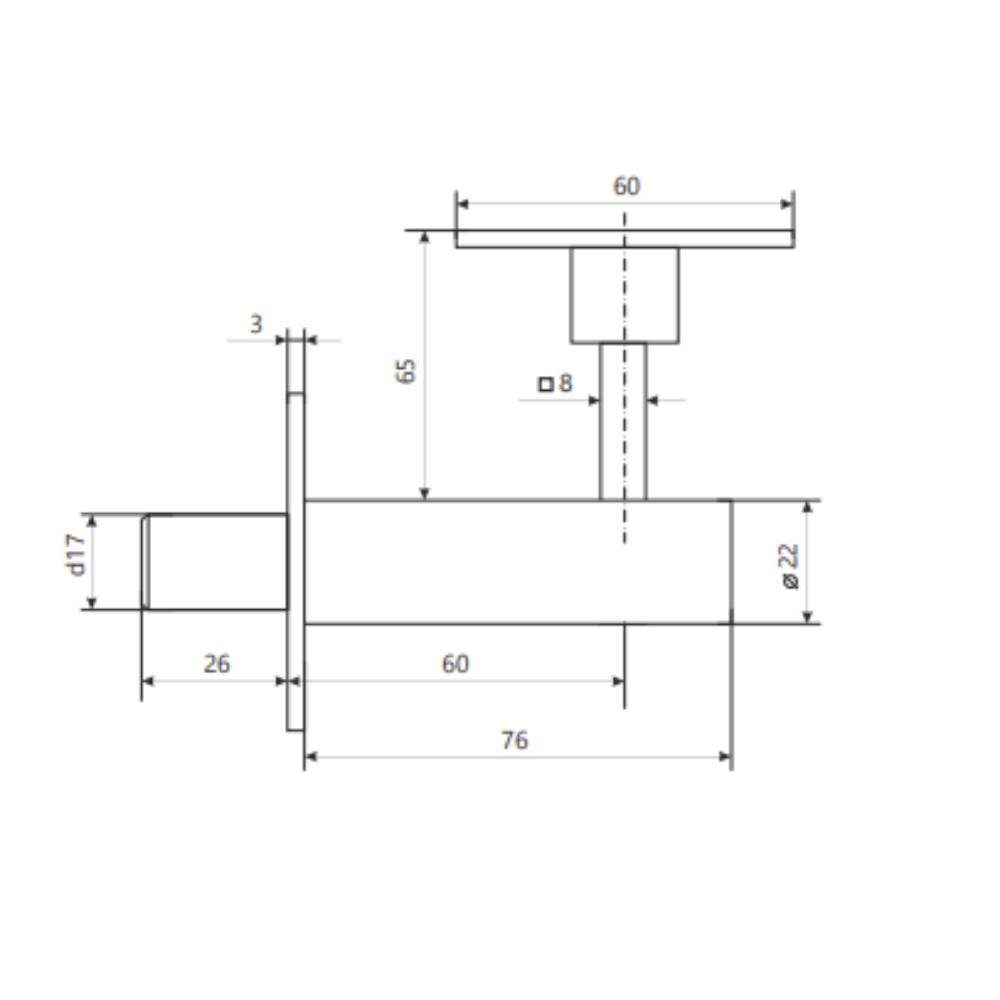  Задвижка торцевая Apecs FL-0360-CR 0